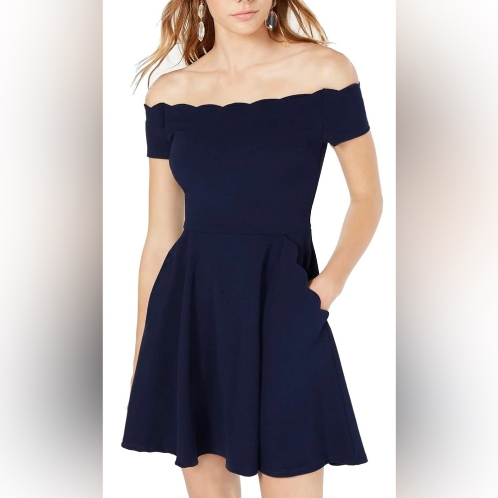 Scalloped neck B Darlin dress (WITH POCKETS!!)